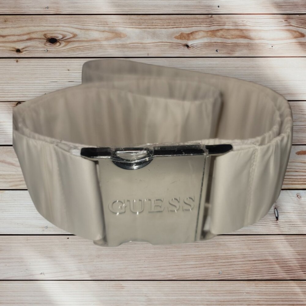 GUESS - Tan Beige Stretchy Belt - Stretch Elastic - 36" to 50"